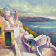 Alkonyat Santorini sziget�n
